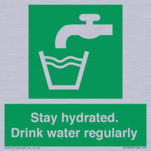 Stay hydrated. Drink water regularly 